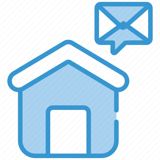 Home, message, chat, conversation, text, communication icon - Download on Iconfinder
