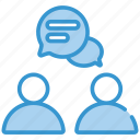 discussion, chat, message, dialogue, conversation, speech