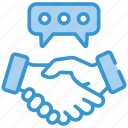 handshake, chat, hand, communication, partnership