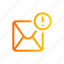 email, important, warning, message, envelope 