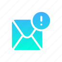 email, important, warning, message, envelope
