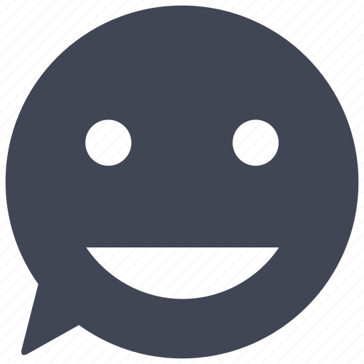 Chat, happy, smiley icon - Download on Iconfinder