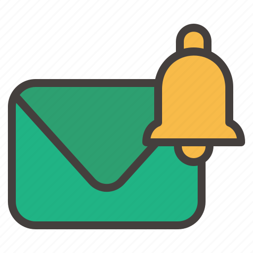 Email, notification, alert, mail, message, envelope, bell icon - Download on Iconfinder