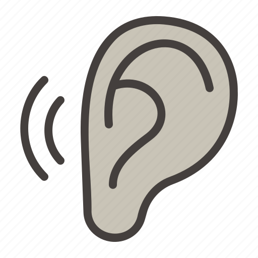 Listen, listening, perception, ear, hearing, noise icon - Download on Iconfinder