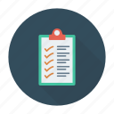 checklist, clipboard, document, survey