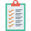 checklist, clipboard, document, survey 