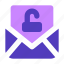 mail, unlocked, mailbox, unlock, receive, protection, email 
