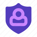 shield, user, protection, secure, access, privacy, profile 