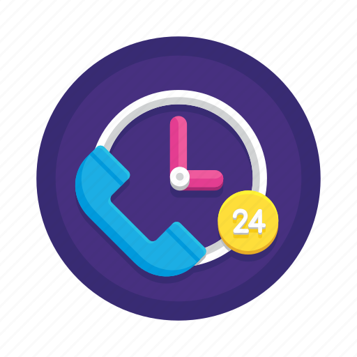 24h, communication, support icon - Download on Iconfinder