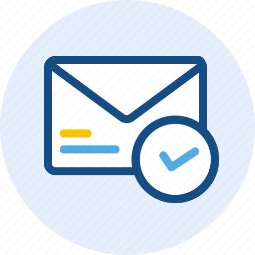 Email, mail, message, tick icon - Download on Iconfinder