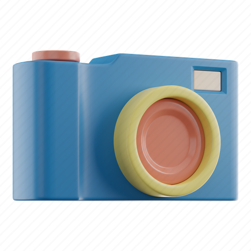 Camera, photography, device, movie, film, technology, mobile 3D illustration - Download on Iconfinder
