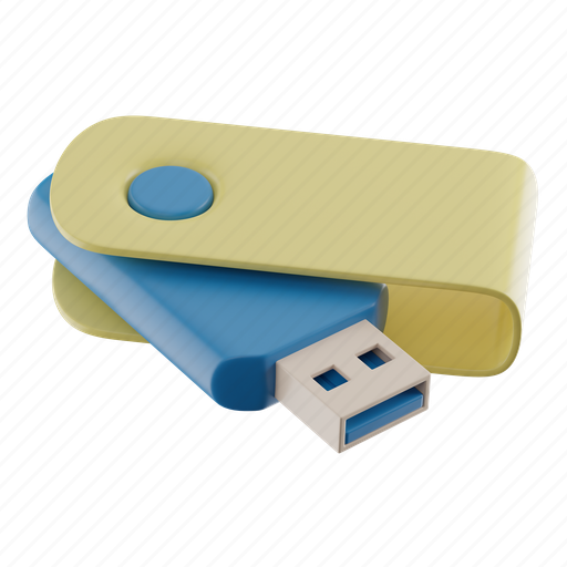 Usb, drive, storage, flash, data, memory 3D illustration - Download on Iconfinder