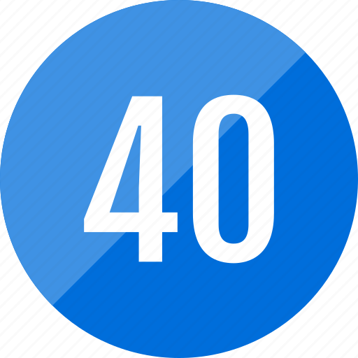 Number, numero, forty icon - Download on Iconfinder