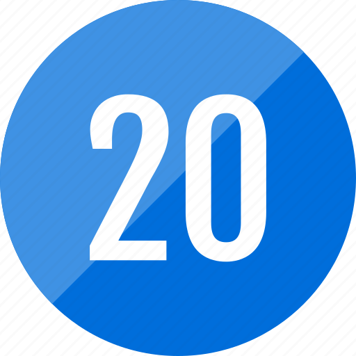 Number, numero, twenty icon - Download on Iconfinder