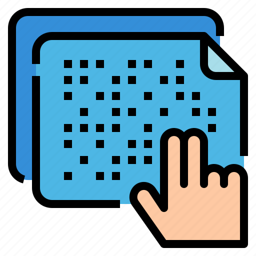 Braille, communications, read, tactile, writing icon - Download on Iconfinder