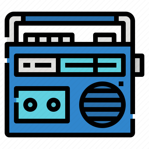 Broadcasting, communications, radio, receiver, retro icon - Download on Iconfinder