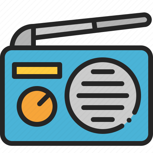 Radio, transistor, broadcast, electronic, communication, audio, sound icon - Download on Iconfinder