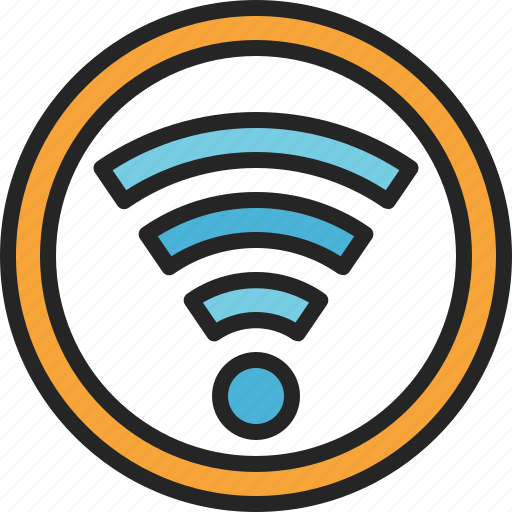 Wifi, wireless, internet, connection, communication, network, online icon - Download on Iconfinder