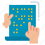 alphabet, braille, communication, hand 