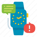 alert, important, notification, smartwatch, watch