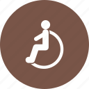 disability, disabled, handicapped, outside, person, wheelchair, work