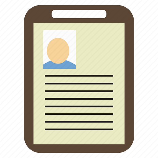 Department, hr, paper tablet, resume icon - Download on Iconfinder