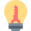 key idea, lightbulb, think, creativity, business 
