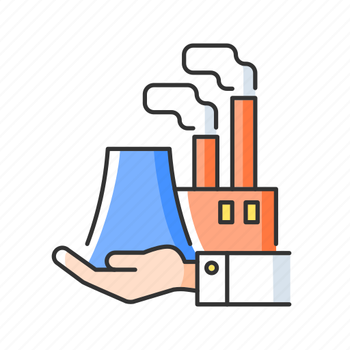 Plant, manufactory, factory, smoke icon - Download on Iconfinder