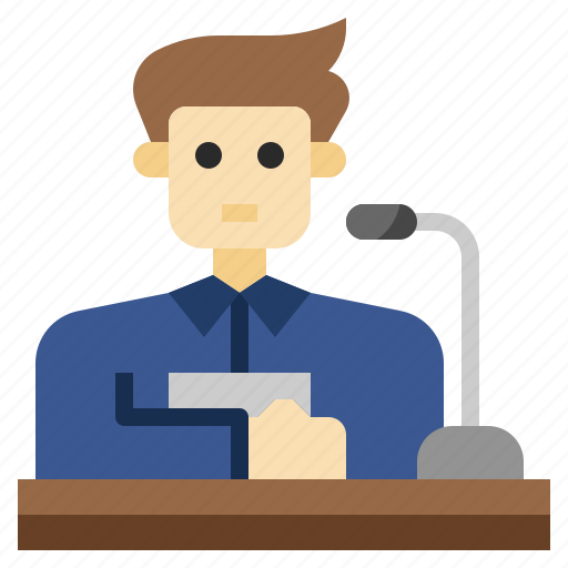Businessman, chairman, conference, people, speaking, user icon - Download on Iconfinder