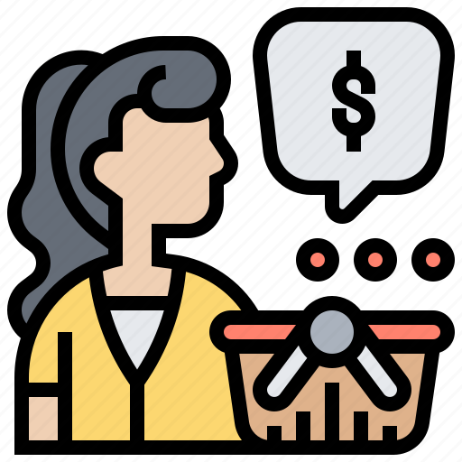 Buyer, market, purchasing, shopping, woman icon - Download on Iconfinder