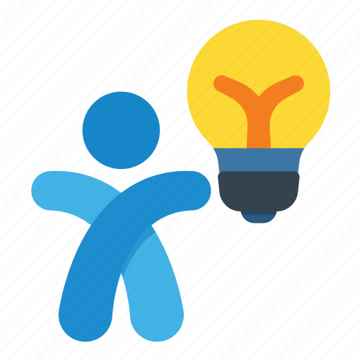 Bulb, idea, man, user, target, business icon - Download on Iconfinder
