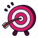 aim, arrow, goal, purpose, target, company, business