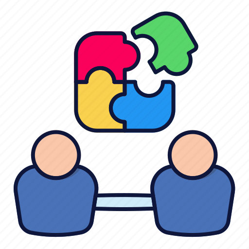 Team, puzzle, work, human, people, logic, group icon - Download on Iconfinder