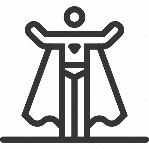 Cloak, competition, fly, person, stick figure, super human icon - Download on Iconfinder