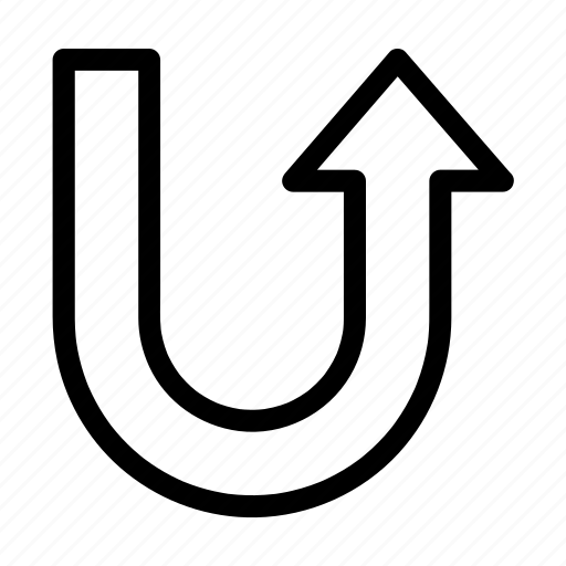 Arrow, direction, u-turn, up, uturn icon - Download on Iconfinder