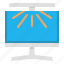 monitor, light, bar, screen, computer 