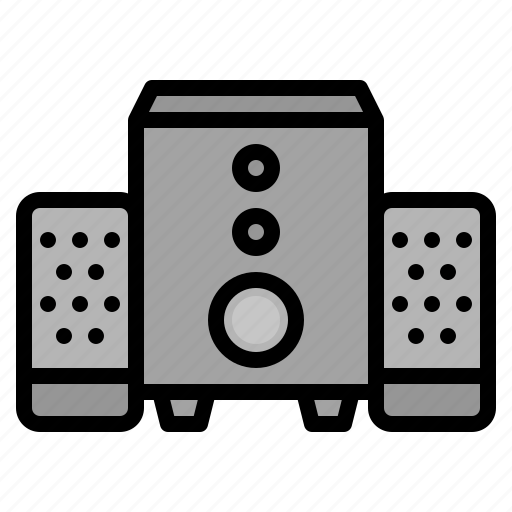 Speaker, computer, music, hardware, sound icon - Download on Iconfinder