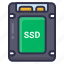 ssd, hard, drive, computer, hardware, electronic, component, solid, state, storage, device, parts 