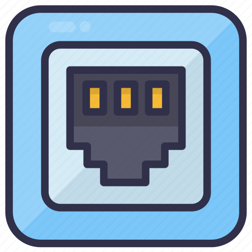 Network, port, ethernet, internet, socket, lan, computer icon - Download on Iconfinder