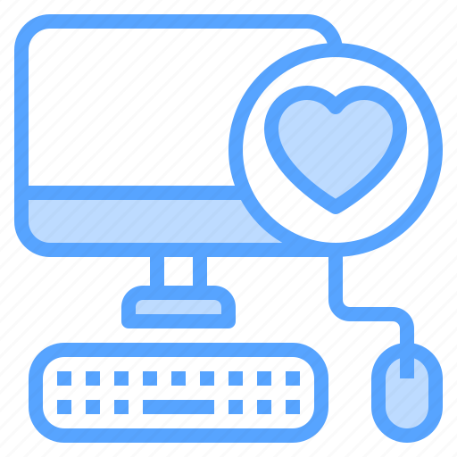 Sweetheart, heart, mouse, keyboard, computer icon - Download on Iconfinder