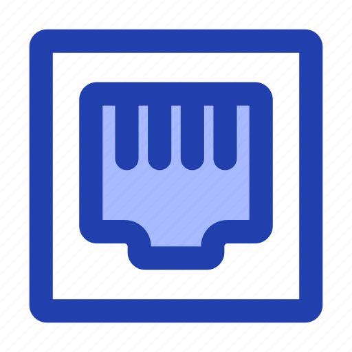 Lan, port, socket, technology icon - Download on Iconfinder