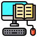 book, keyboard, computer, mouse, notebook