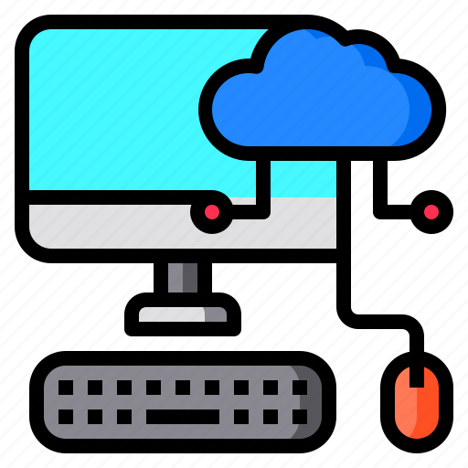 Keyboard, cloud, computer, mouse, technology icon - Download on Iconfinder