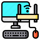 point, keyboard, access, router, computer, mouse