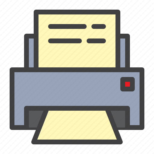 Printer, machine, fax, paper icon - Download on Iconfinder