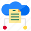 cloud, data, storage, document, file, sheet 