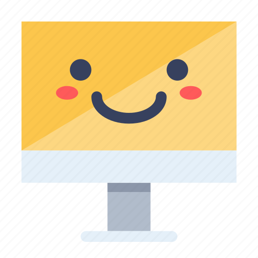 Computer, emoji, emoticon, smile icon - Download on Iconfinder