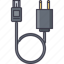 cable, charger, computer, mini, technology, usb, wire