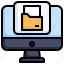 folder, document, computer, files, storage 