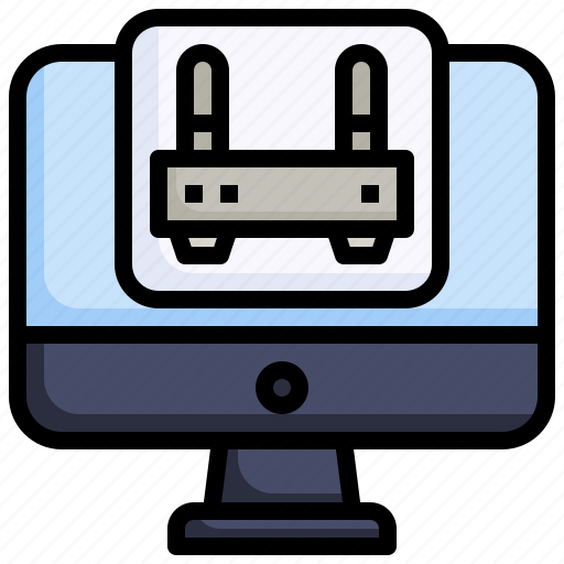 Router, wifi, wireless, internet, computer icon - Download on Iconfinder